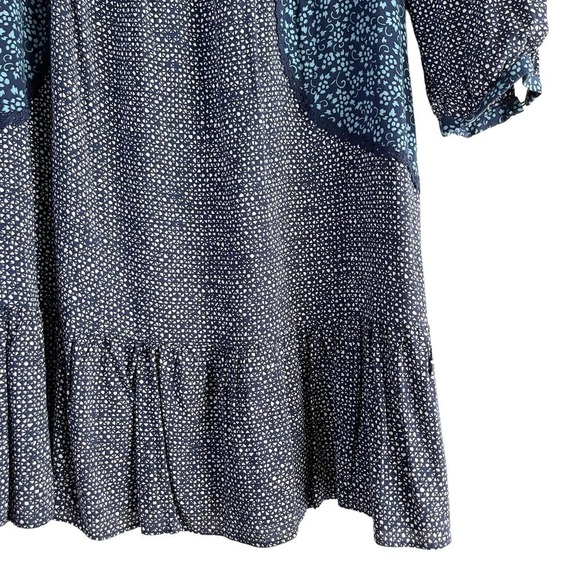 Anthropologie Holding Horses‎ Paix Tunic Prairie Floral Print Mini Dress Blue, 2 - Picture 6 of 13